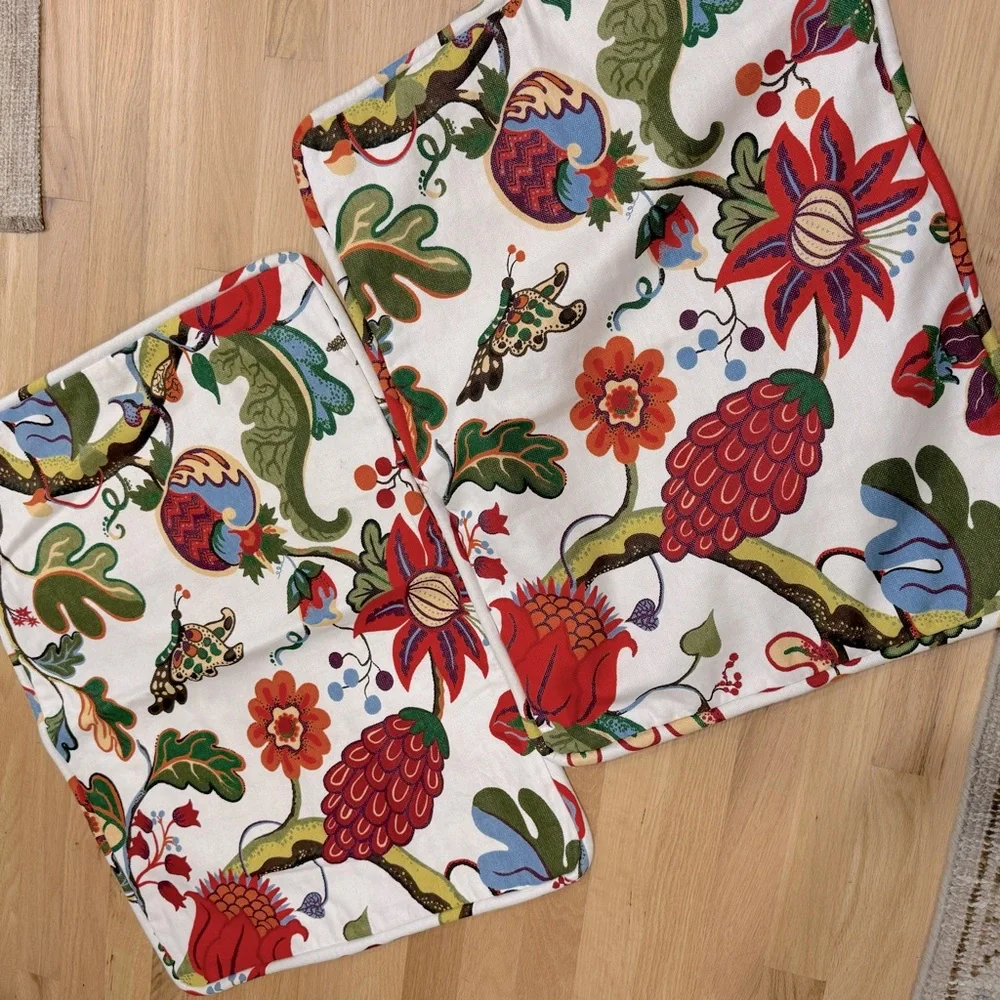 RARE Pottery Barn Serafina 2/ Sham Josef Frank Style - Stunning Floral